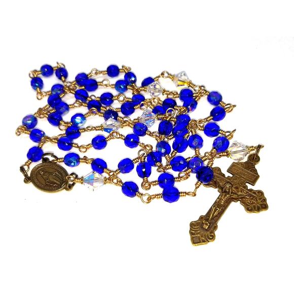 Pardon Indulgence Crucifix, Five Decade Catholic Rosary, Miraculous Medal Center - Picture 10 of 10